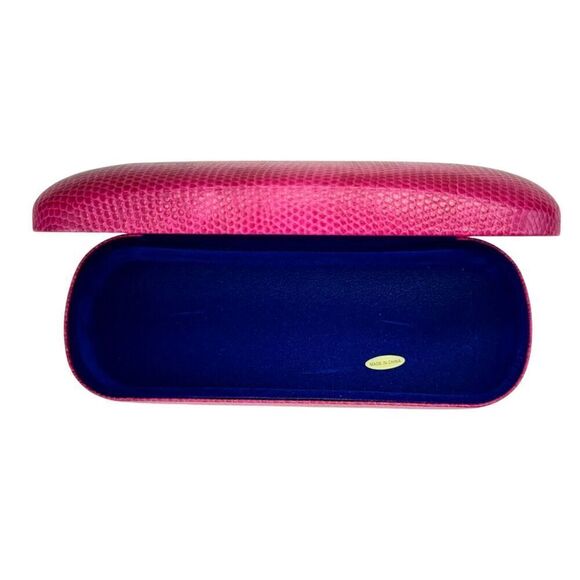 Lilly Pulitzer Pink Hard Shell Eyeglasses Sunglasses Case Gold Color Lettering - Picture 9 of 14